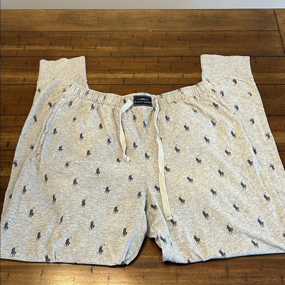 Polo Ralph Lauren Men’s Lounge Pants Set of 2 Navy & Gray Pony Logo Size M - Picture 7 of 10